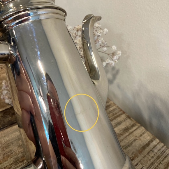 Silver Plate Café au Lait Pot / Teapot Holland Kirk International - Picture 14 of 15